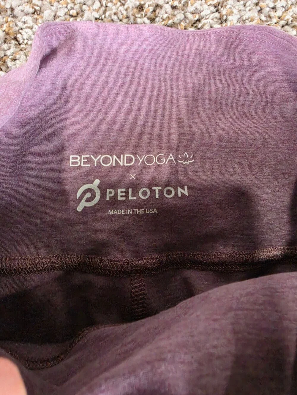 Beyond Yoga x Peloton Women size Small Leggings Activewear Pants Mauve Purple